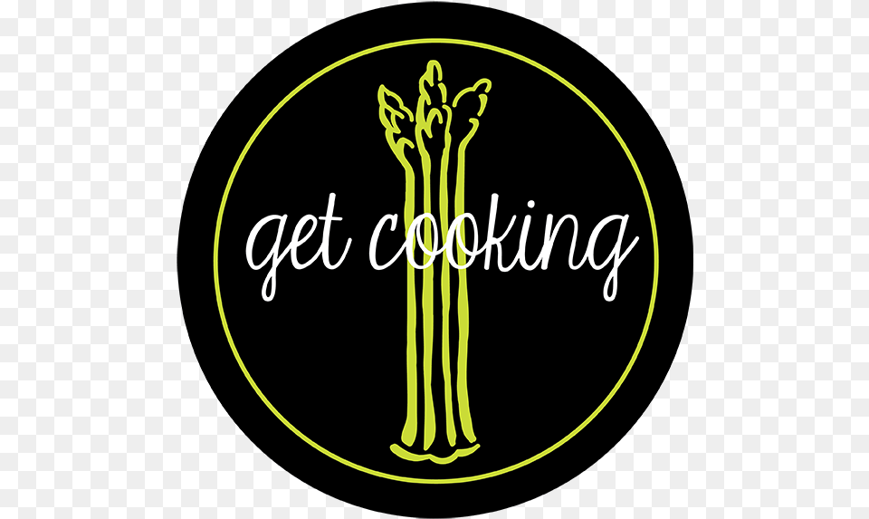 Download Get Cooking Logo Circle Full Size Image Illustration, Asparagus, Food, Plant, Produce Free Png