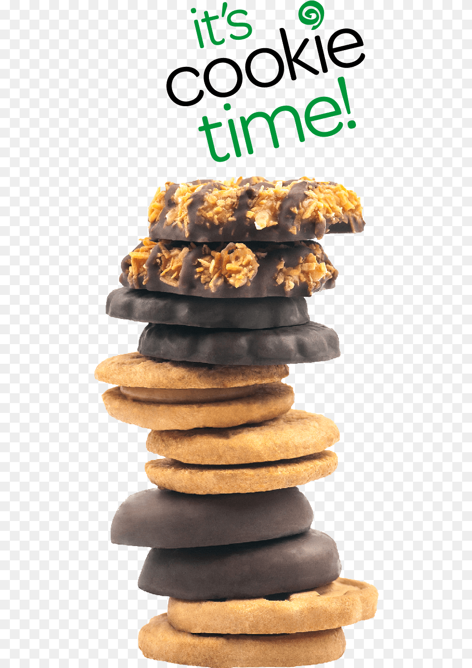 Girl Scout Cookie Cookies Transparent Background, Bread, Cracker, Food, Burger Free Png Download