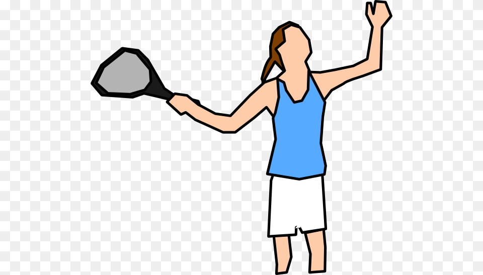 Girl Tennis Player Clipart, Clothing, Shorts, T-shirt, Person Free Png Download