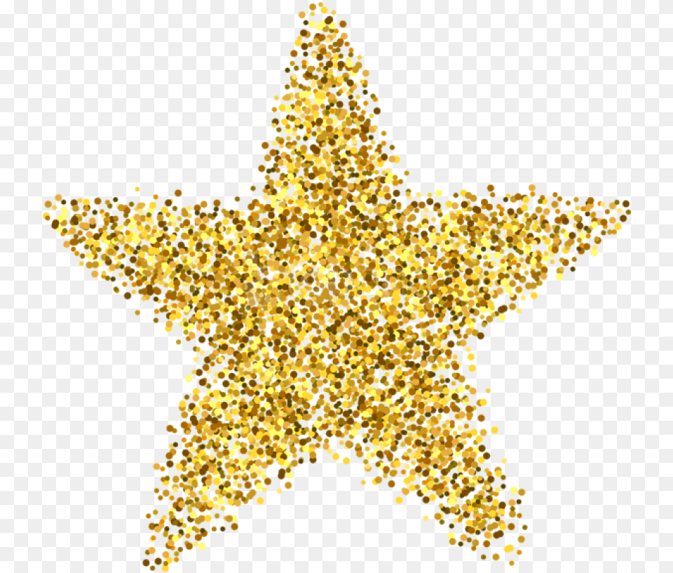 Glitter Star Decoration Clipart Photo, Chandelier, Lamp, Symbol Free Png Download