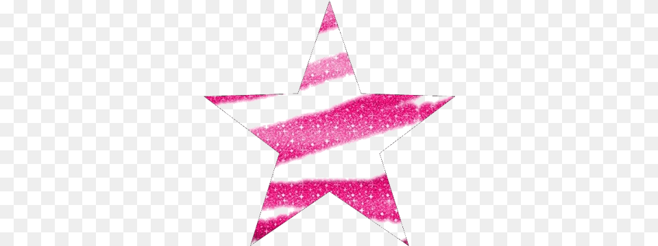 Glitter Star Hot Pink Glitter Star, Star Symbol, Symbol Free Png Download