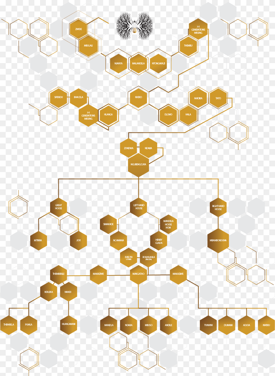 Download Global Citizen Nelson Mandela Family Tree Full Clip Art, Food, Honey, Honeycomb, Pattern Png