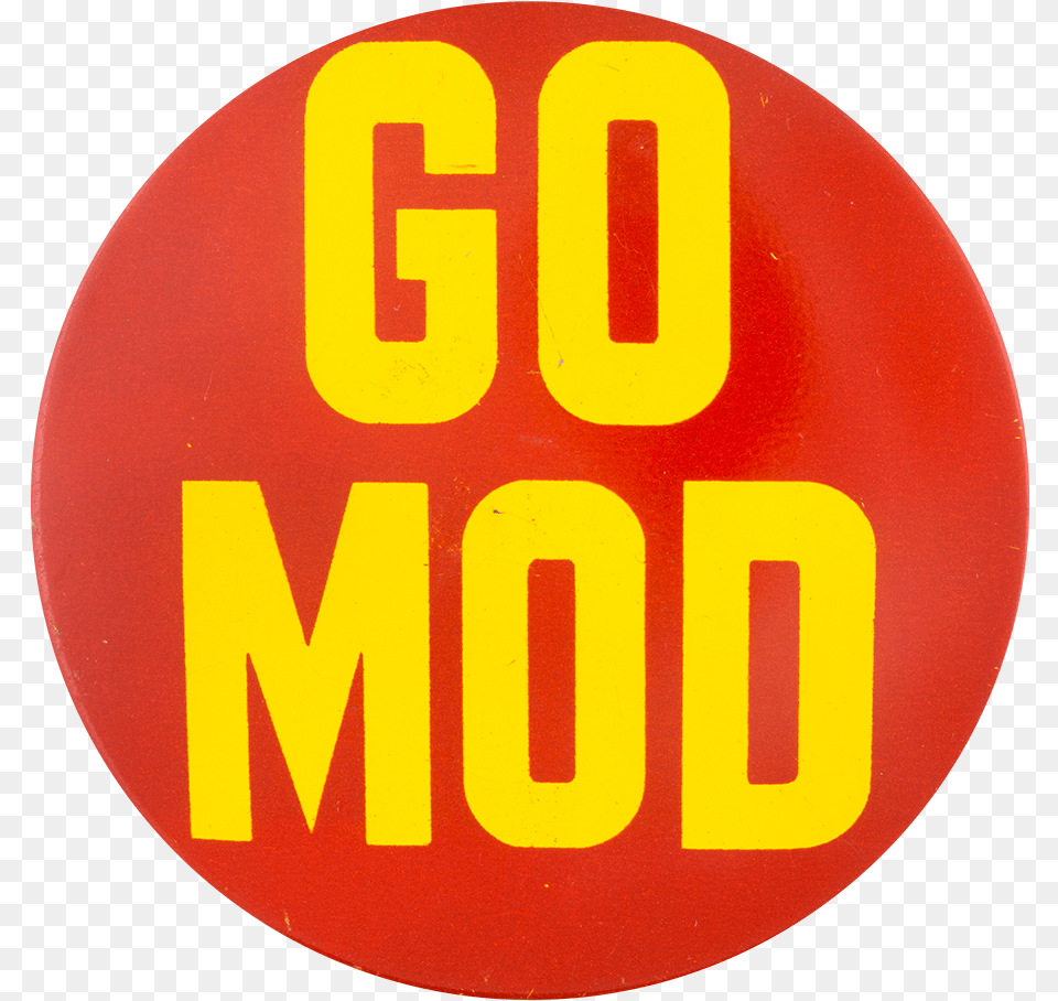 Download Go Mod Social Lubricators Button Museum 70s Circle, Sign, Symbol, Logo, Road Sign Png