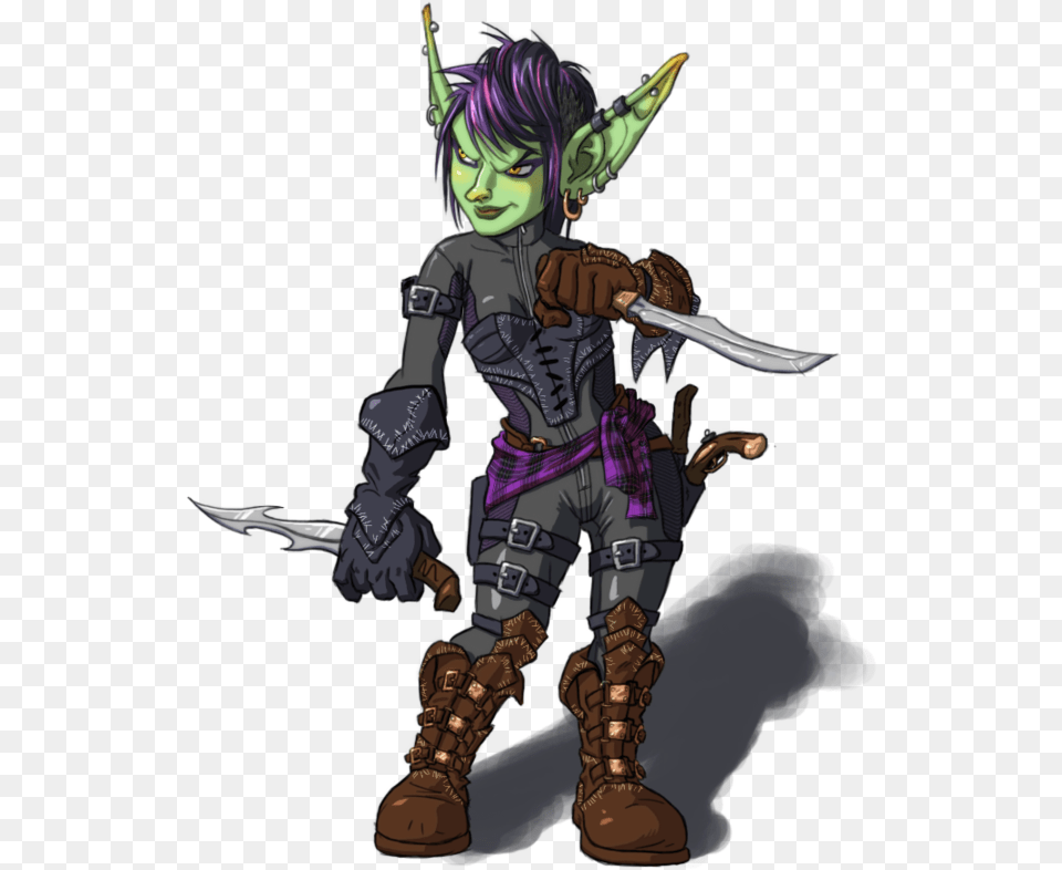 Download Goblin Image For Female Goblin Rogue, Book, Comics, Publication, Person Free Transparent Png