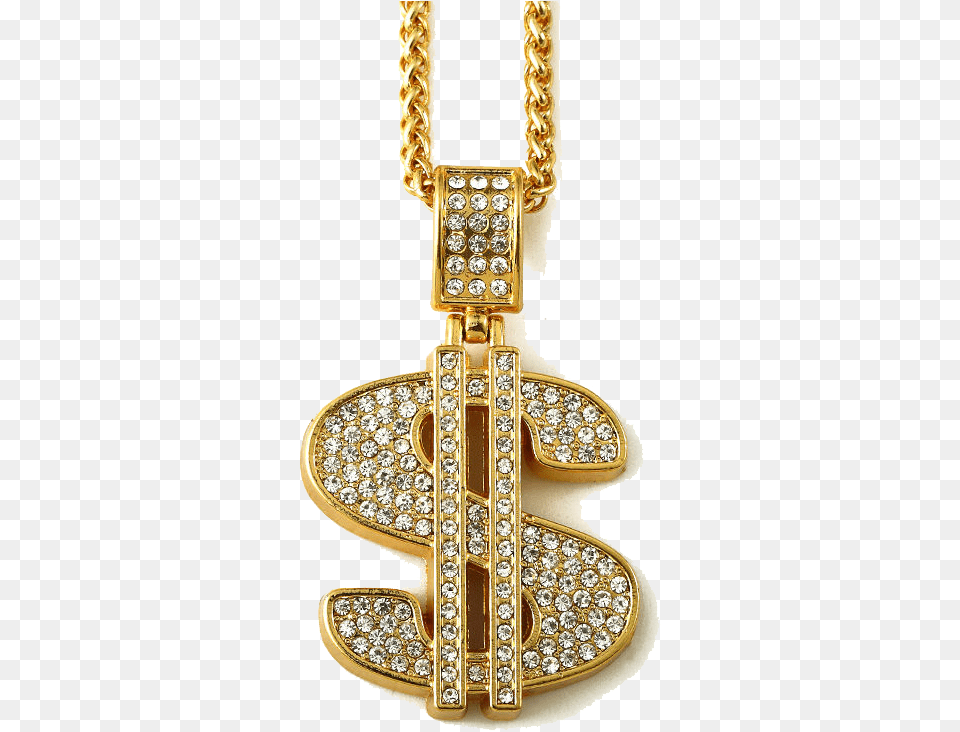 Download Gold Chains Transparent Images Golden Dollar Chain, Accessories, Jewelry, Necklace, Diamond Png Image
