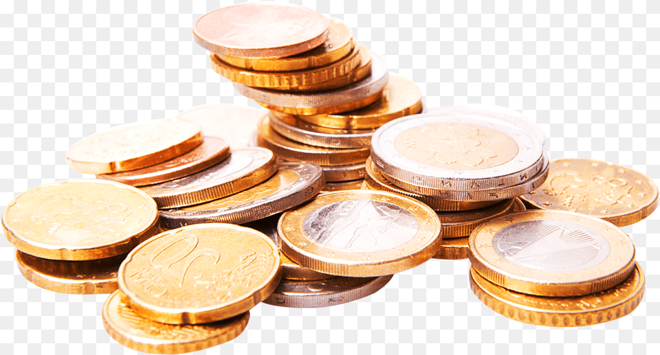 Download Gold Coins Image For Euro Coins Images, Coin, Money Png