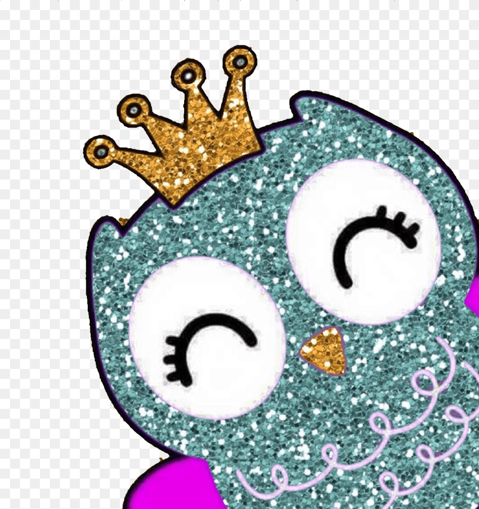 Download Gold Glitter Crown Clipart Cartoon Glittering Owl Clipart, Accessories, Jewelry Free Png