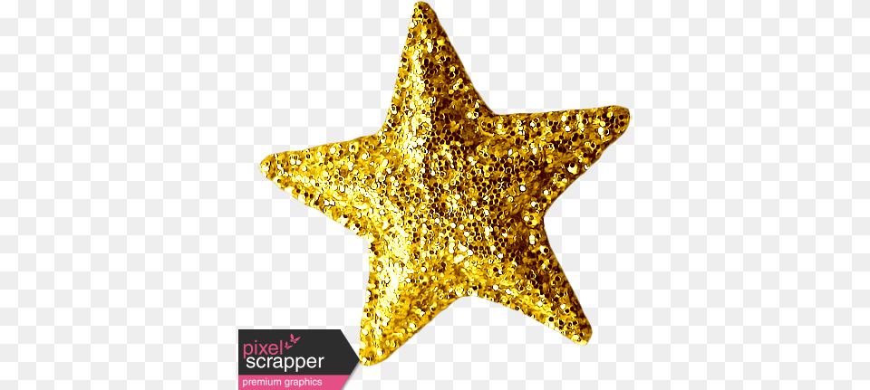 Gold Glitter Star Glitter Gold Star Transparent Background, Animal, Sea Life, Fish, Shark Free Png Download