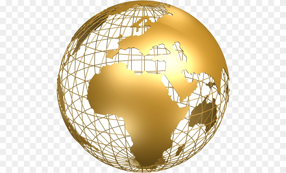 Download Gold Globe Jpg Black And Globe, Astronomy, Outer Space, Planet, Sphere Free Transparent Png
