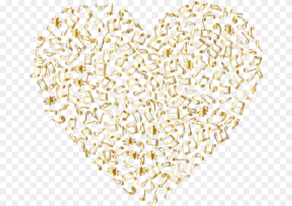 Download Gold Heart Clip Arts Gold Music Notes Gold Glitter Heart Transparent Background, Qr Code Png Image