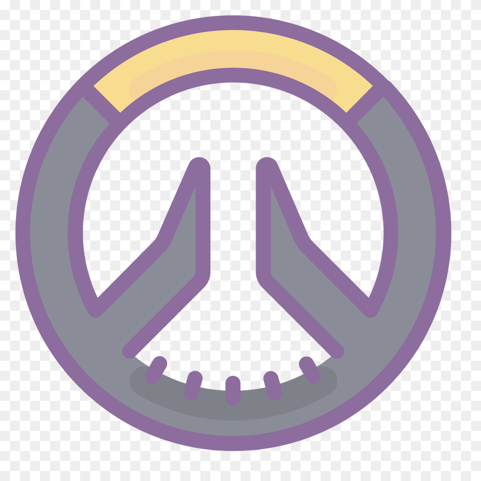 Gold Icon Overwatch Competitive Circle Full Transparent Logo Overwatch Icon, Machine, Spoke, Disk Free Png Download