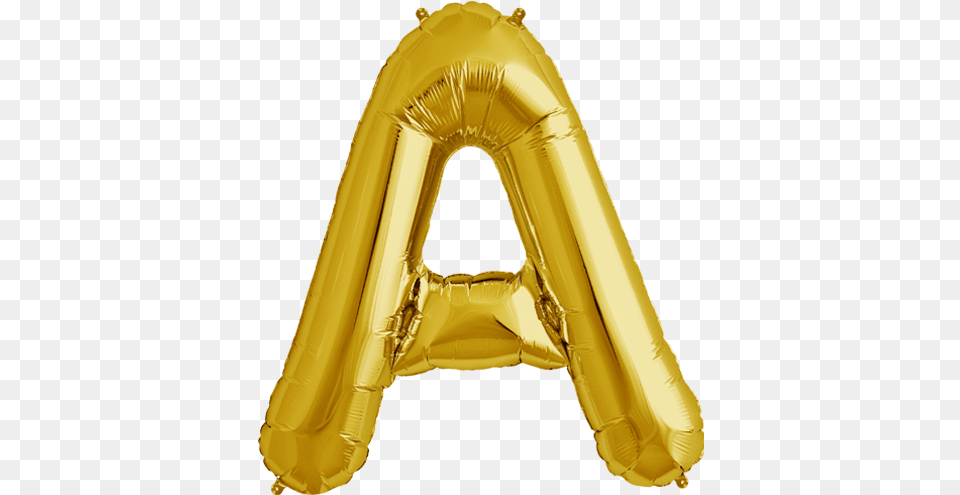 Download Gold Letter A Foil Balloon, Inflatable, Wedding, Person, Adult Free Png