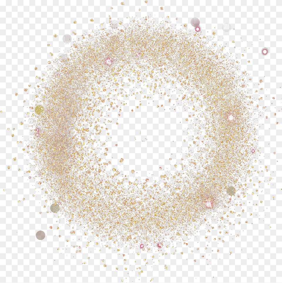 Download Gold Light Spot Wars Effect Paper Powder Clipart Light Spiral Transparent, Fireworks, Confetti Png Image