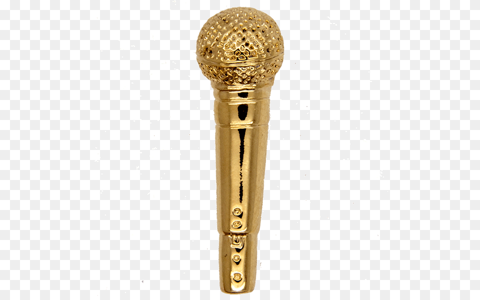 Download Gold Microphone Gold Image With No Microphone, Electrical Device, Smoke Pipe Free Transparent Png