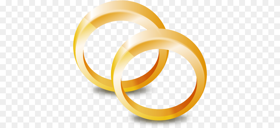 Download Gold Ring Image For Two Gold Rings, Accessories, Jewelry, Disk Free Png