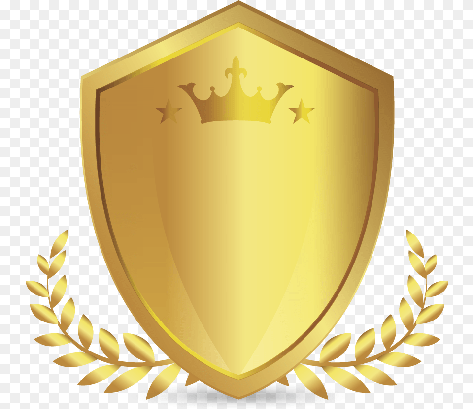 Download Gold Shield Logo Full Size Pngkit Gold Shield Logo, Armor Free Transparent Png