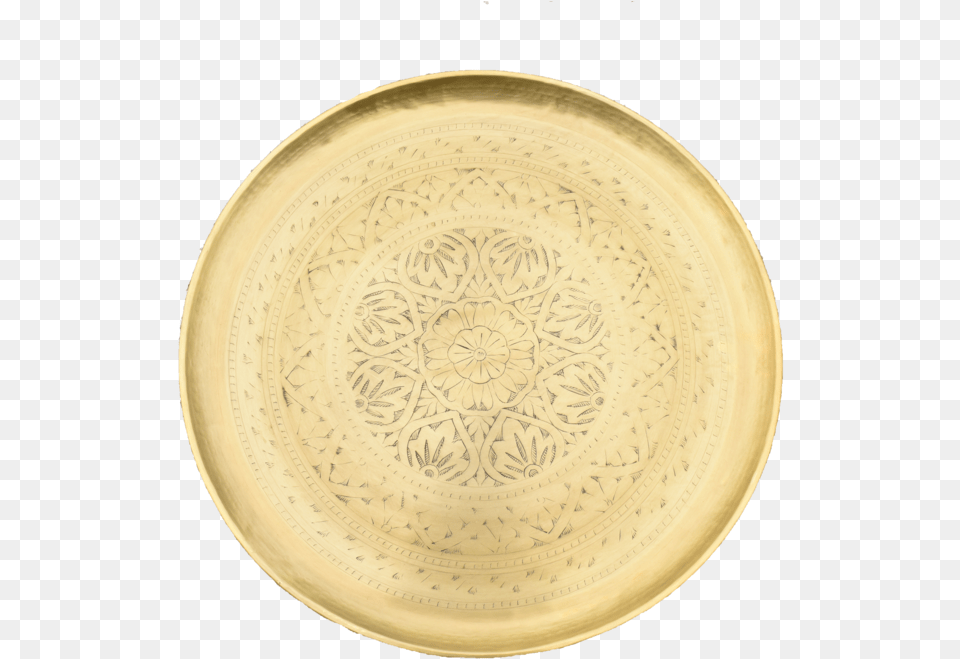 Download Gold Shield Serving Tray Ceramic Full Size Ceramic, Dish, Food, Meal, Pottery Png Image