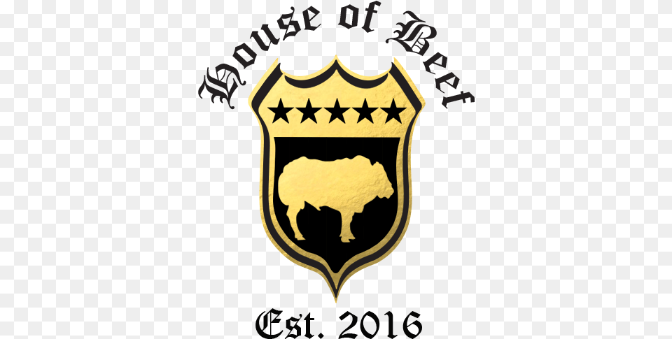 Download Gold Shield W Text Emblem, Logo, Symbol, Badge, Armor Free Png