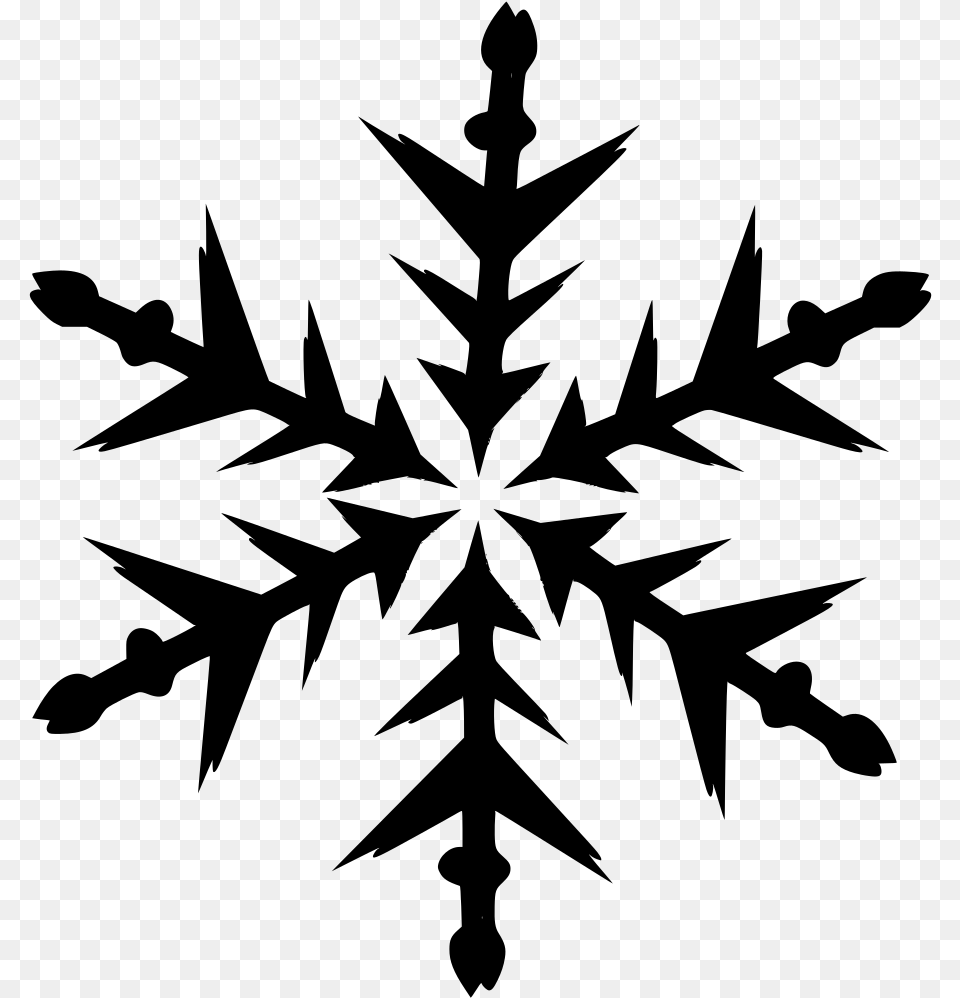 Gold Snowflakes, Gray Free Png Download