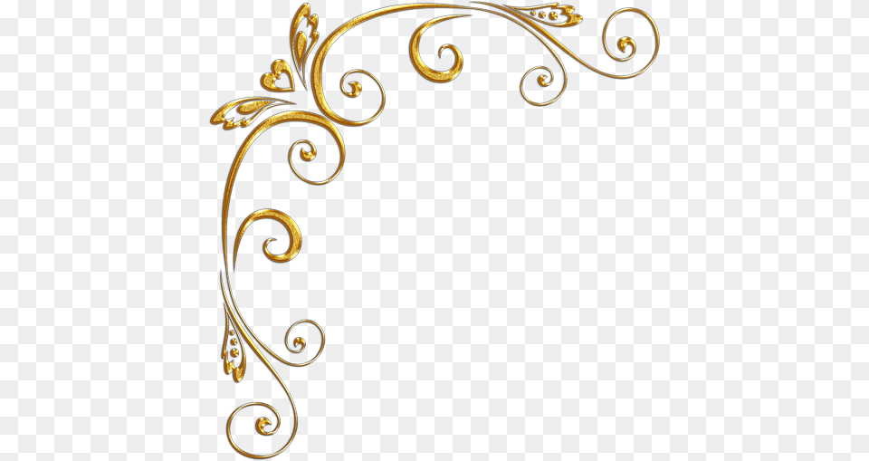 Gold Swirls Clipart Clip Art Graphics Design Gold, Floral Design, Pattern Free Png Download