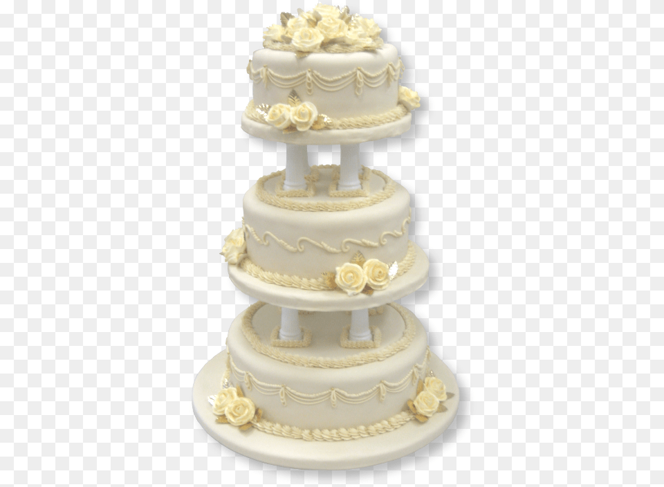 Gold Wedding Cake Wedding Cake Transparent Background, Dessert, Food, Cream, Icing Free Png Download