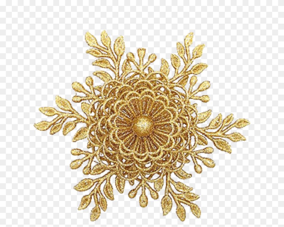Download Golden Floral Border Transparent Gold Transparent Background Gold Flowers, Accessories, Plant, Brooch, Jewelry Png Image