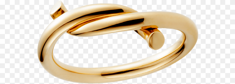 Download Golden Ring Image For Cartier Entrelaces Ring Gold, Accessories, Jewelry, Cuff Free Transparent Png