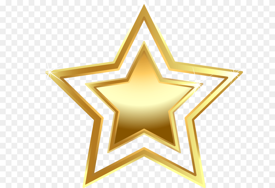 Download Golden Shandong Triangle Symmetry Gold Stars Star Gold Star Transparent, Star Symbol, Symbol, Cross Png Image