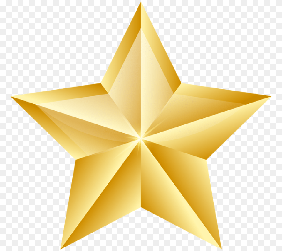 Download Golden Star For Gold Background Star, Star Symbol, Symbol, Animal, Fish Png Image