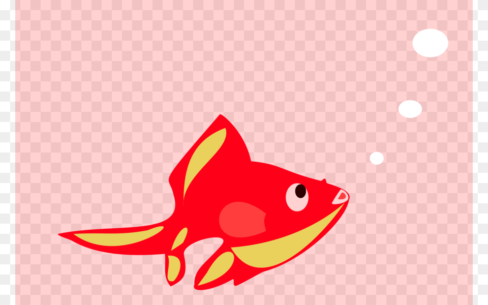 Download Goldfish Clipart Goldfish Clip Art Fish Red Pink, Animal, Sea Life Png