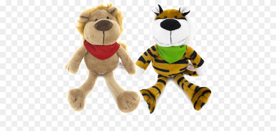 Download Goofy Jungle Animals With Bandana 8 Stuffed Toy, Plush, Teddy Bear Png
