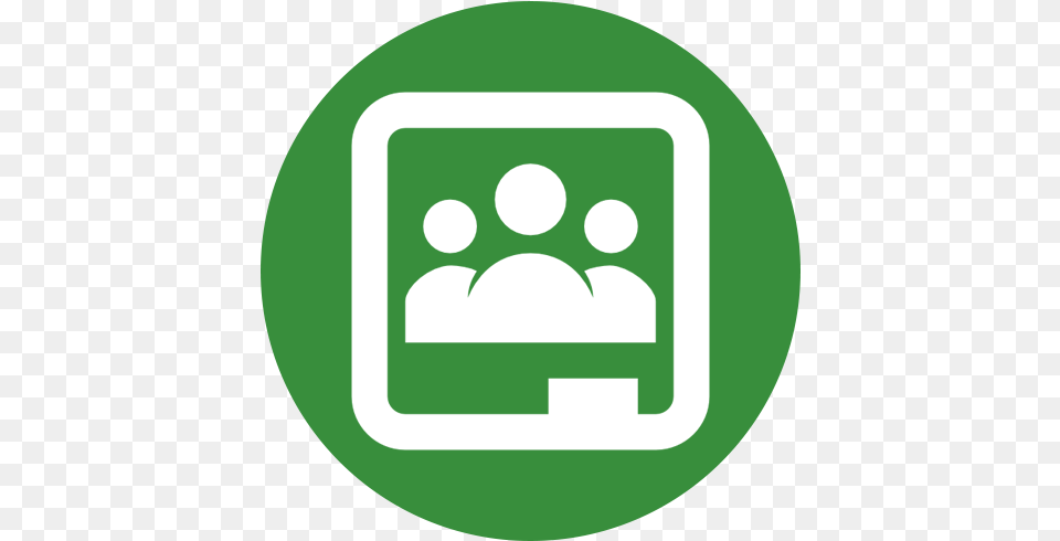 Download Google Classroom Icon Circle Green Google Classroom Icon, Logo, Disk Png Image