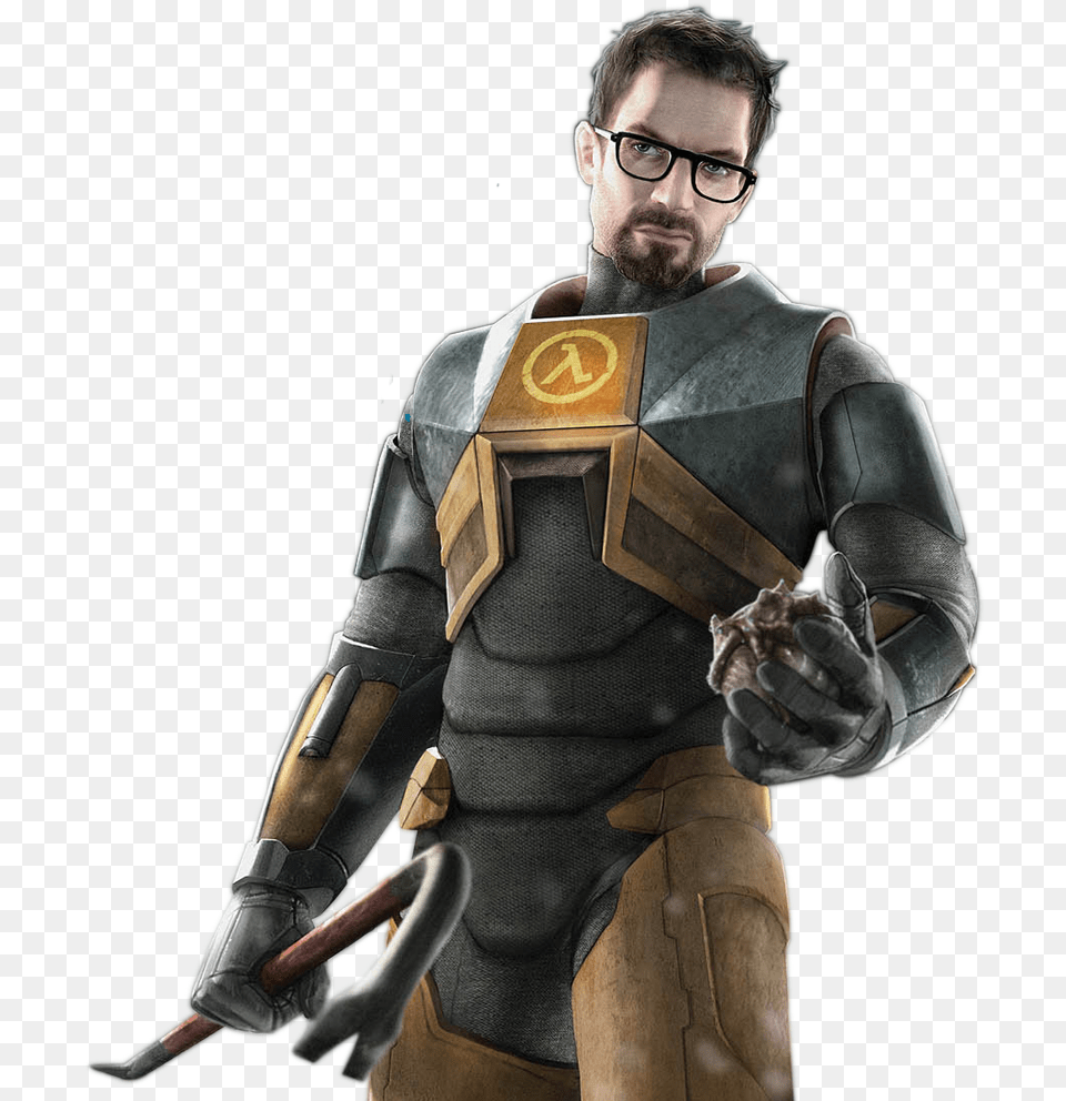 Download Gordon Freeman Half Life 2 Half Life 2 Phone, Adult, Male, Man, Person Png