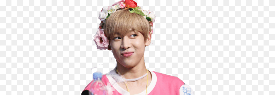 Download Got7 And Bambam Got7 Flower Crowns Bambam, Head, Face, Person, Photography Png