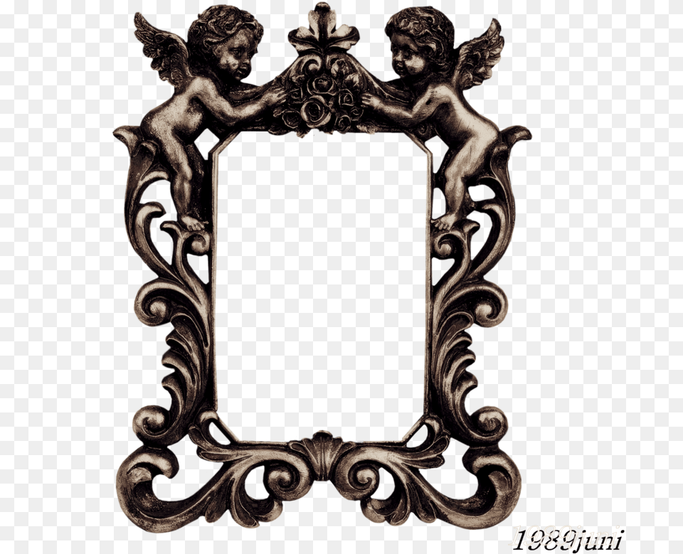 Download Gothic Vintage Mirror Frame, Bronze, Adult, Male, Man Free Png