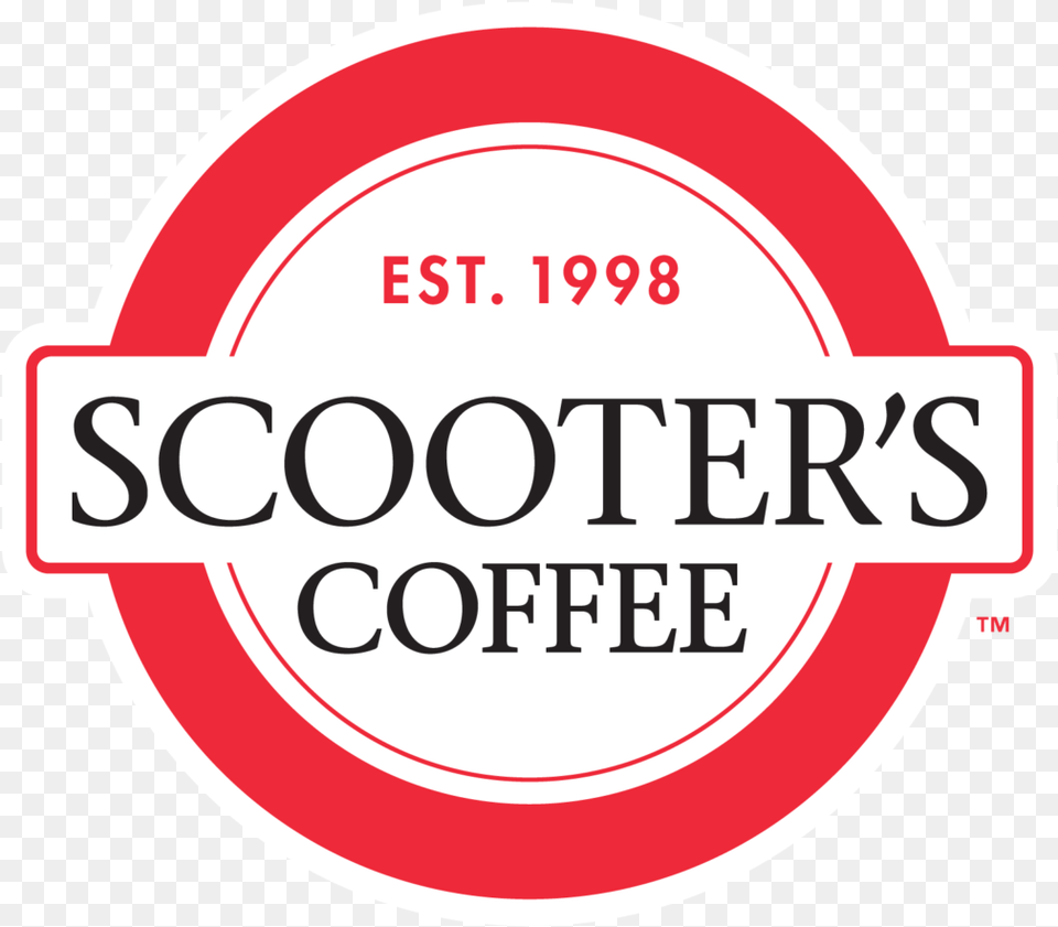 Download Grand Opening Scooters Coffee Coffee And Yogurt, Sticker, Logo, Symbol, Sign Free Transparent Png