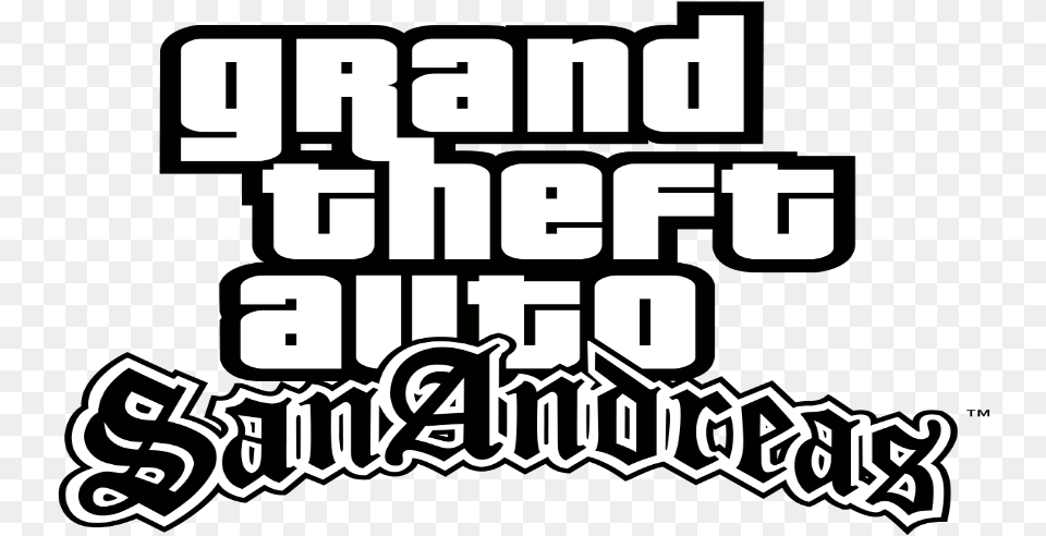 Grand Theft Auto San Andreas Gta San Andreas Logo Grand Theft Auto San Andreas Logo, Scoreboard, Text, Letter, People Free Png Download