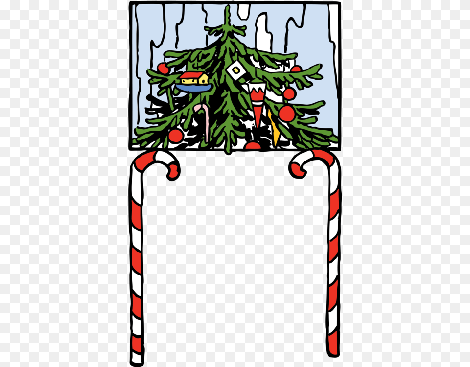 Download Graphic Arts Drawing Christmas Ornament, Plant, Tree, Fir, Christmas Decorations Png