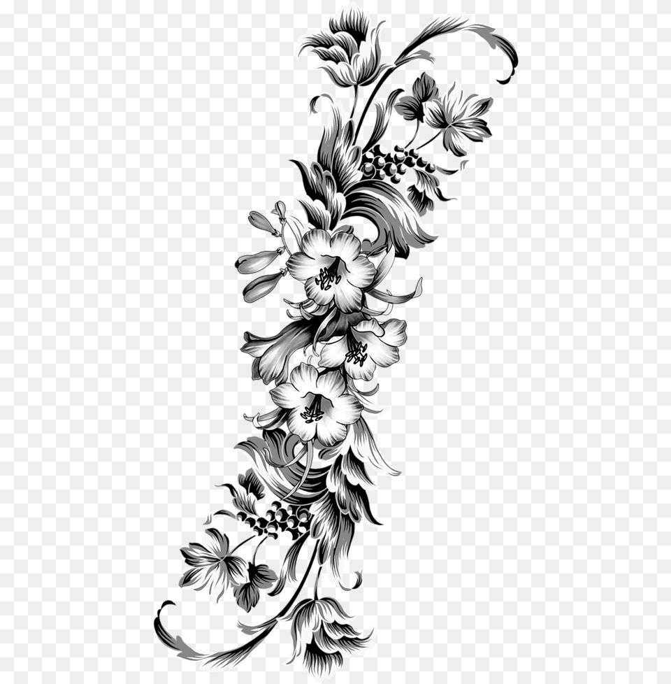 Graphic Library Stock Azalea Drawing Tatoo Flower Rose Tattoo, Art, Floral Design, Graphics, Pattern Free Png Download