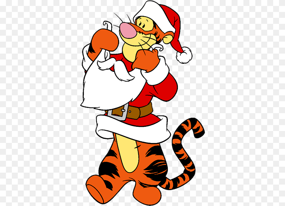 Download Graphic Royalty Clip Art Disney Galore Eeyore Winnie The Pooh Christmas Tigger, Baby, Person, Cartoon, Face Png Image