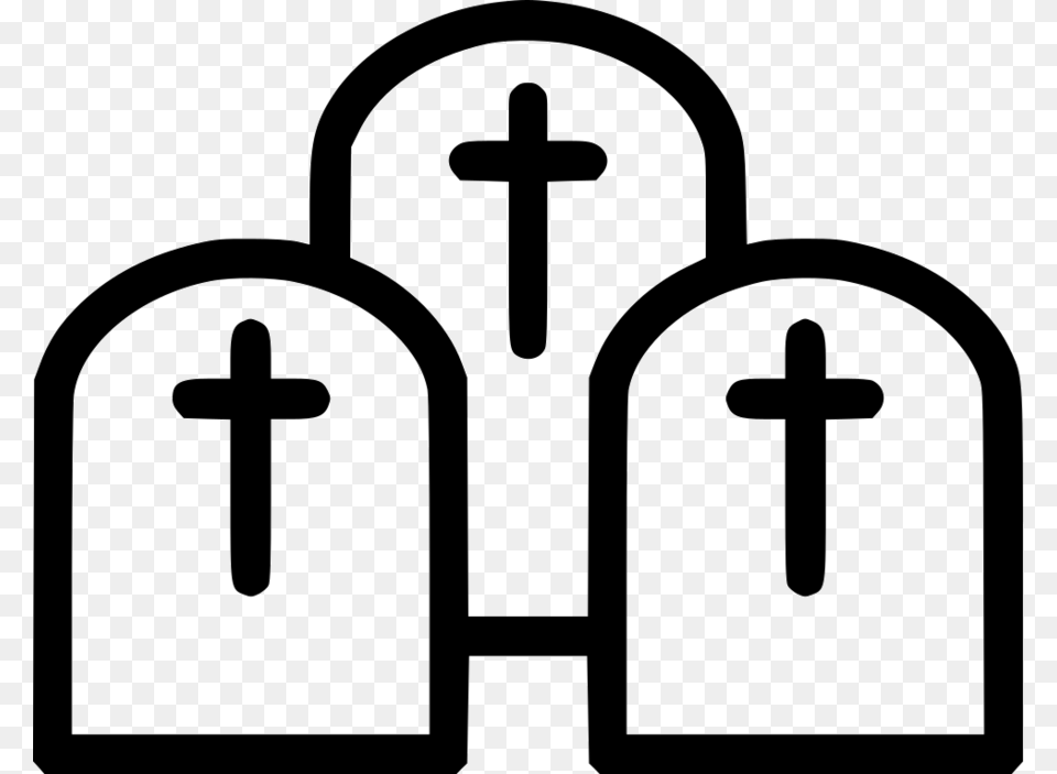 Download Graveyard Icon Clipart Headstone Cemetery Computer Icons, Cross, Symbol, Altar, Architecture Free Transparent Png
