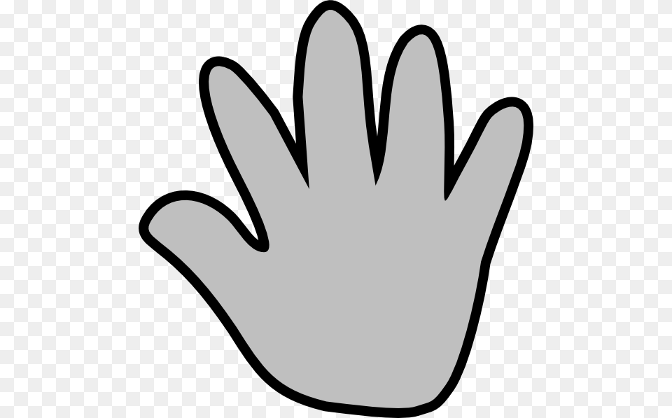 Download Gray Handprint Clipart, Clothing, Glove Free Png