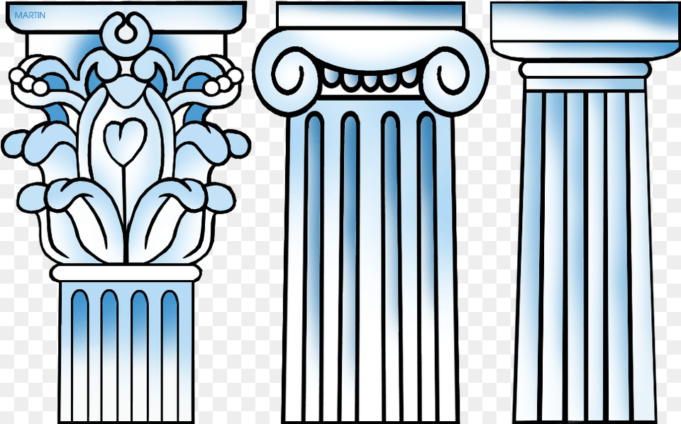 Greek Columns Drawing Clipart Ancient Greece Corinthian Column Drawing Easy, Architecture, Pillar, Gate Free Png Download