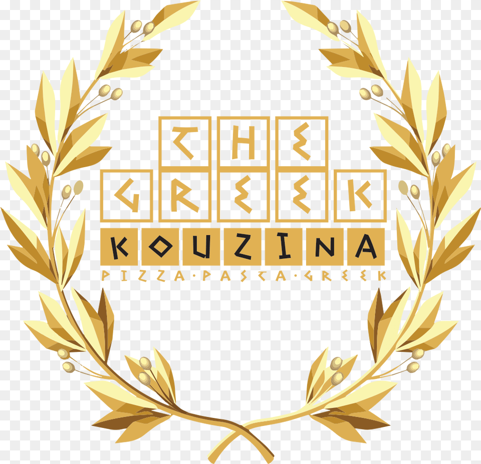 Download Greek Happy Thanksgiving Background Gold Wreath, Emblem, Symbol Free Transparent Png