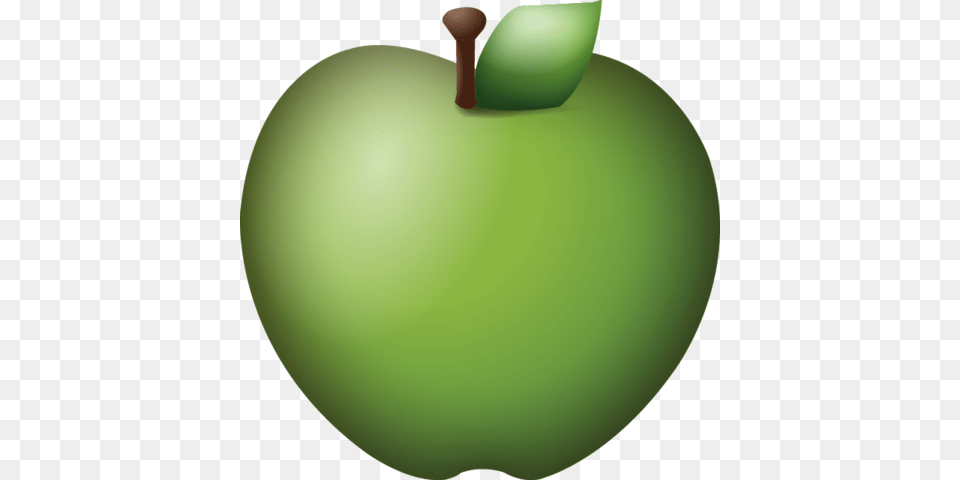 Download Green Apple Emoji Icon Emoji Island, Food, Fruit, Plant, Produce Free Transparent Png