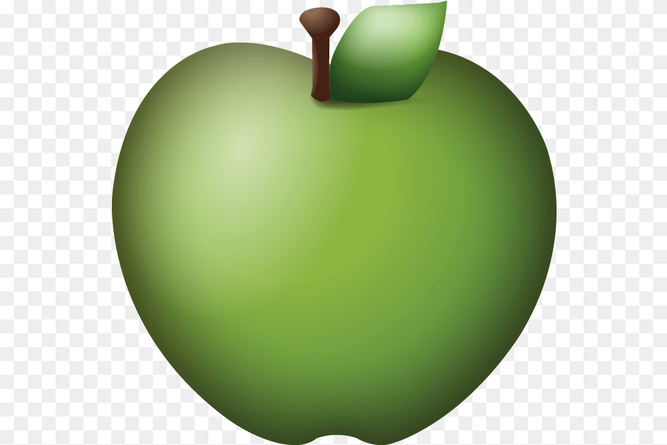Download Green Apple Emoji Icon Green Apple Emoji, Food, Fruit, Plant, Produce Png Image