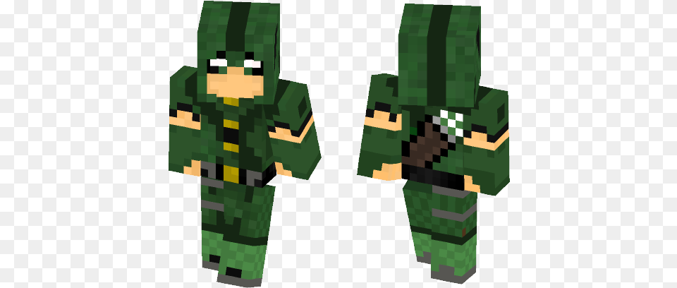 Green Arrow Cw Boy Skin Of Minecraft, Person, Accessories, Gemstone, Jewelry Free Png Download