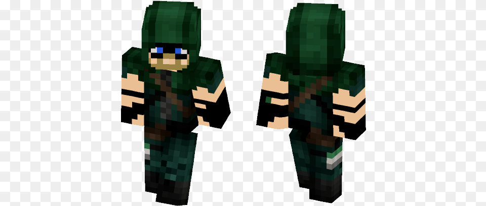 Download Green Arrow Minecraft Skin For Blonde Hair Minecraft Skin Boy, Baby, Person, Accessories, Gemstone Png Image