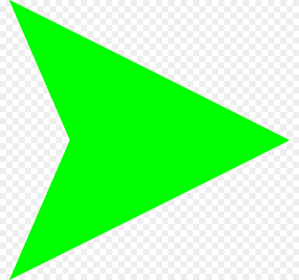 Download Green Arrow Right Clipart Green Arrow Clip Art, Triangle Png