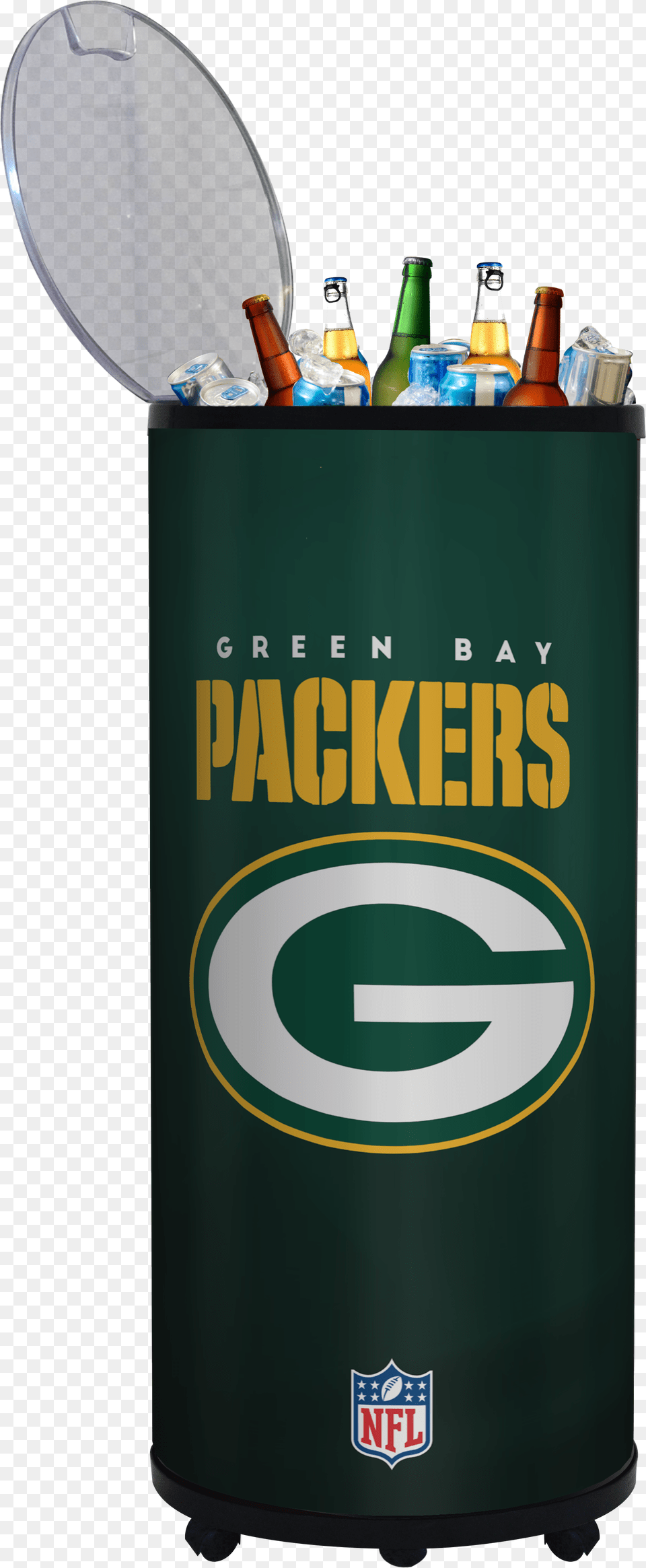 Download Green Bay Packers Fans Nfl Football Poster Green Bay Packers, Bottle, Alcohol, Beer, Beverage Free Transparent Png